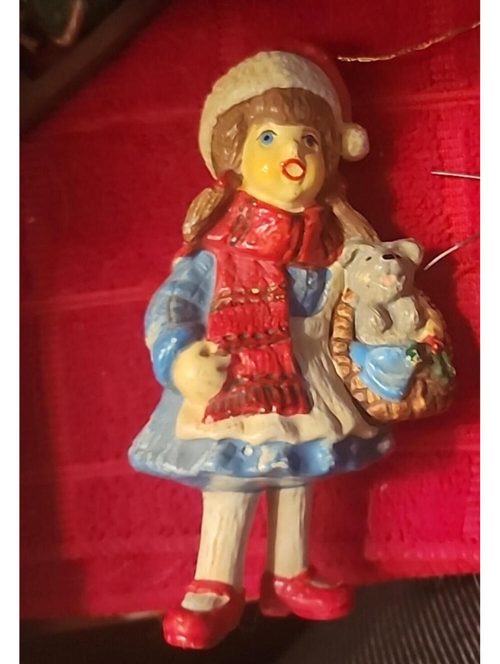 Vtg 1991 Santa's World Kurt Adler Wizard of Oz Dorothy ToTo Christmas Ornament